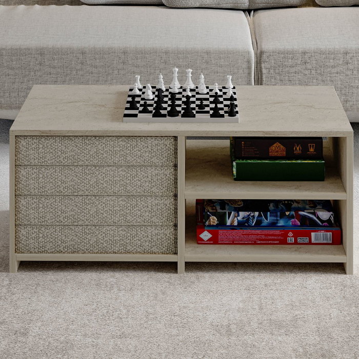 Hanah Home Gord - Travertine Juego de Mesa de Café